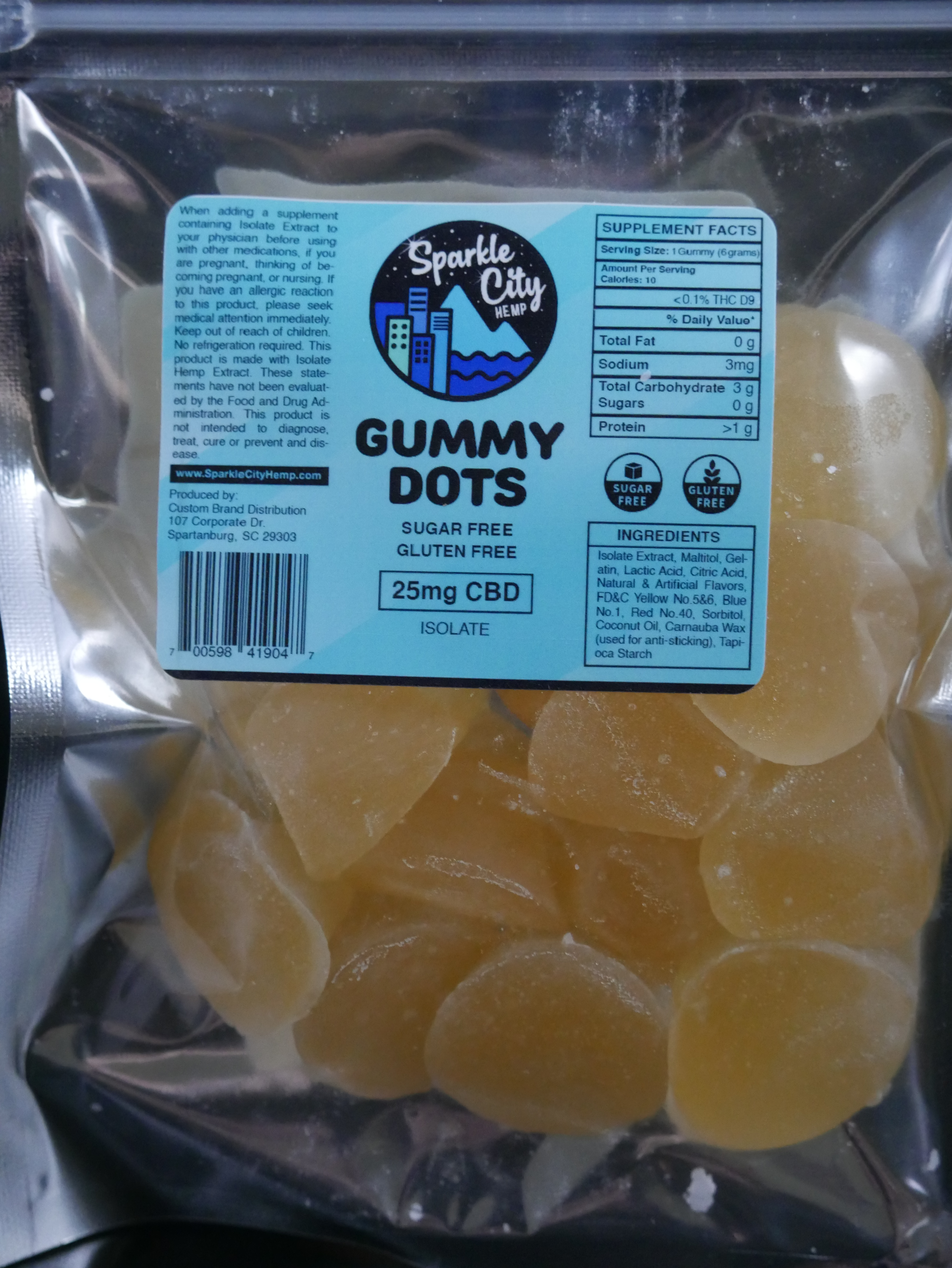 Isolate Lemon -Sugar free gummy dots